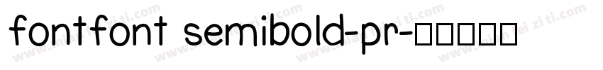 fontfont semibold-pr字体转换